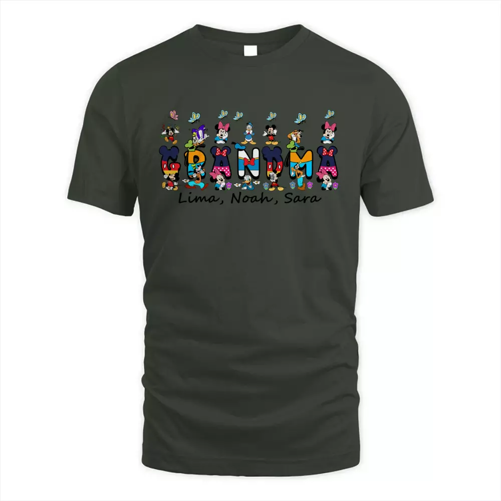 Custom Name Happy Mouse With Kids 