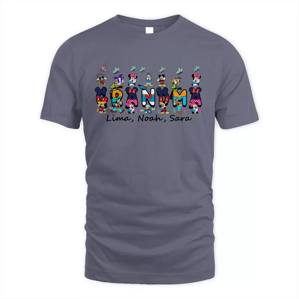 Custom Name Happy Mouse With Kids 