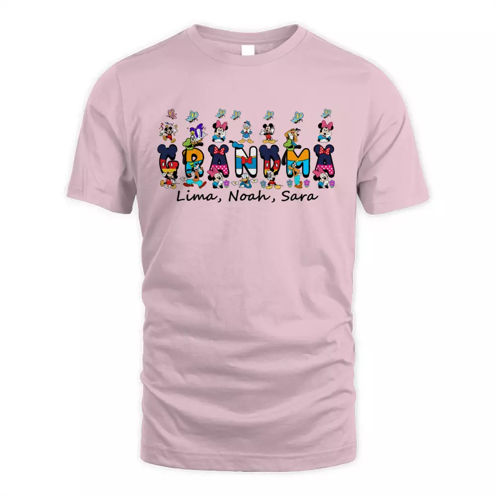 Custom Name Happy Mouse With Kids 