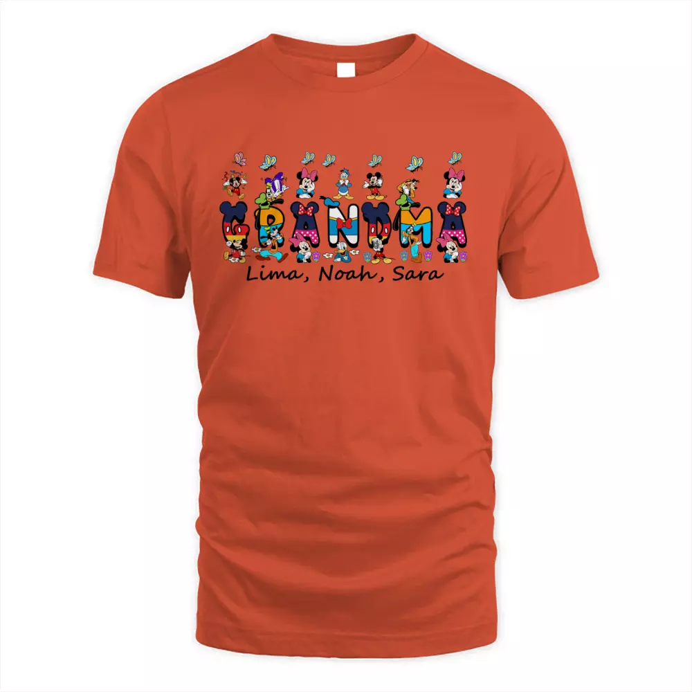 Custom Name Happy Mouse With Kids 