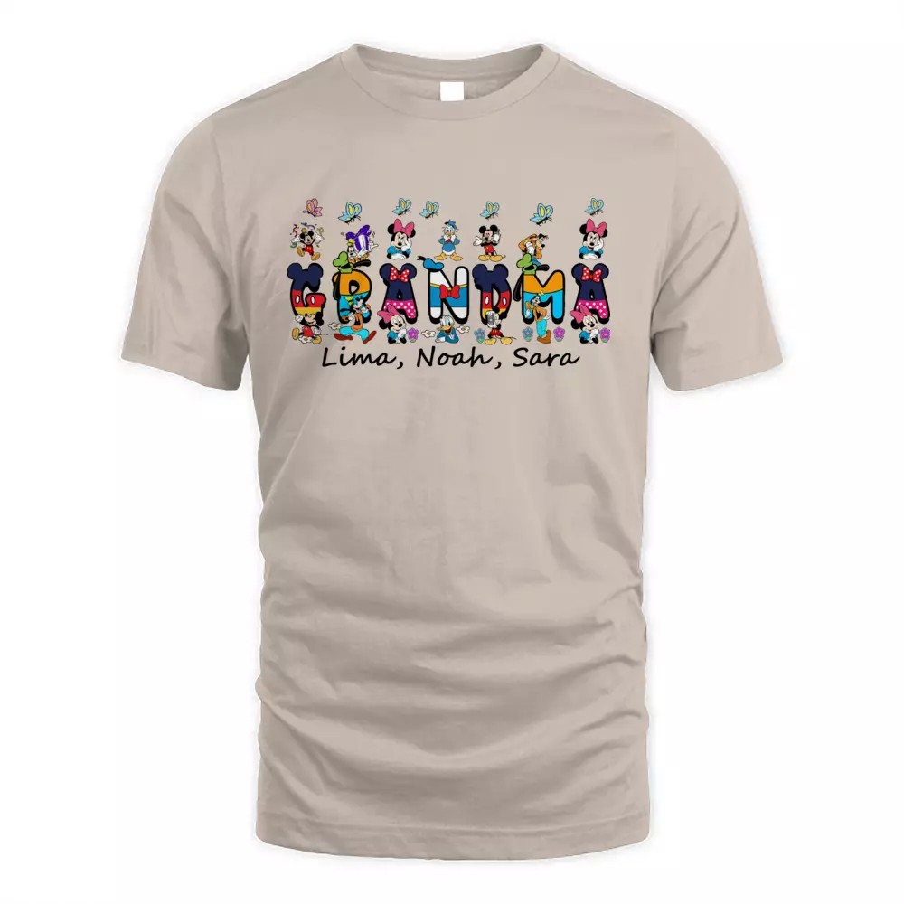 Custom Name Happy Mouse With Kids 