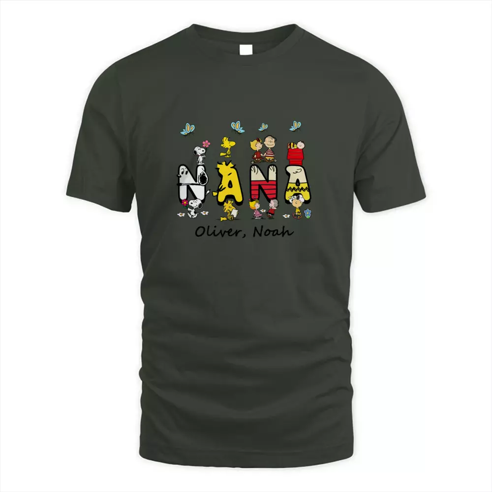 Custom Name Cute Dog With Kids