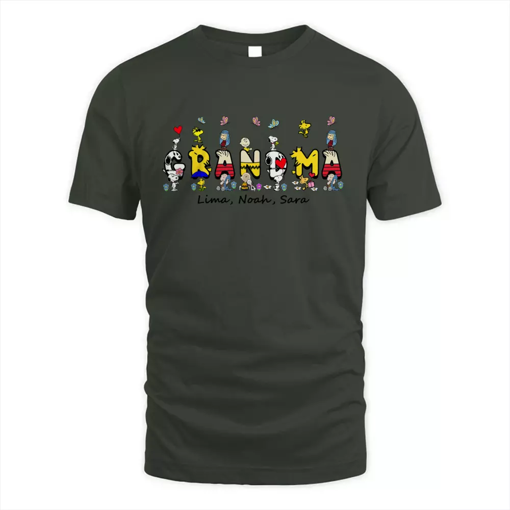 Custom Name Cute Dog With Kids