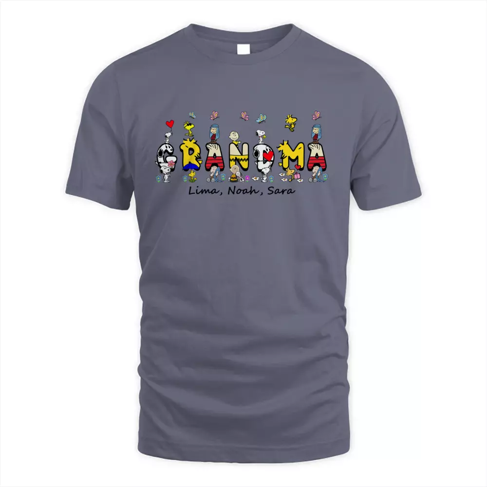 Custom Name Cute Dog With Kids