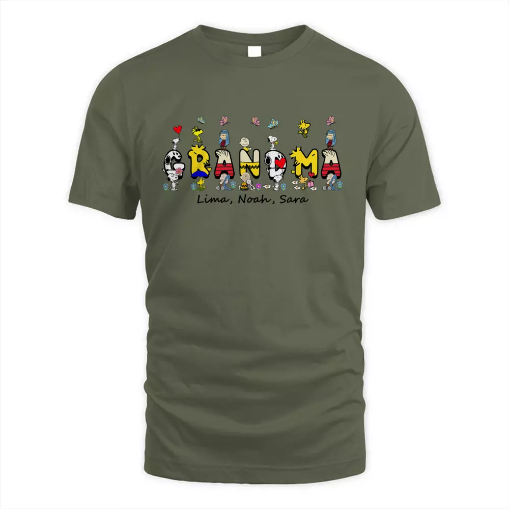 Custom Name Cute Dog With Kids