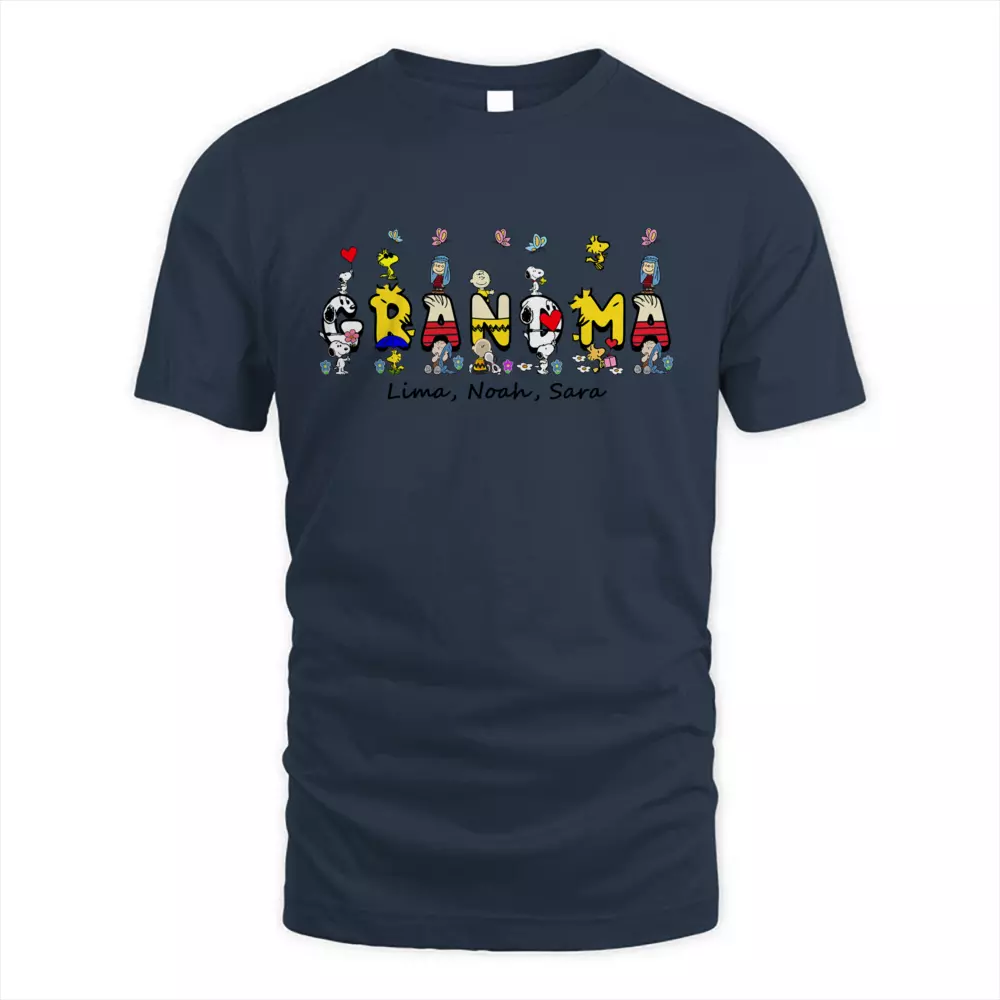 Custom Name Cute Dog With Kids