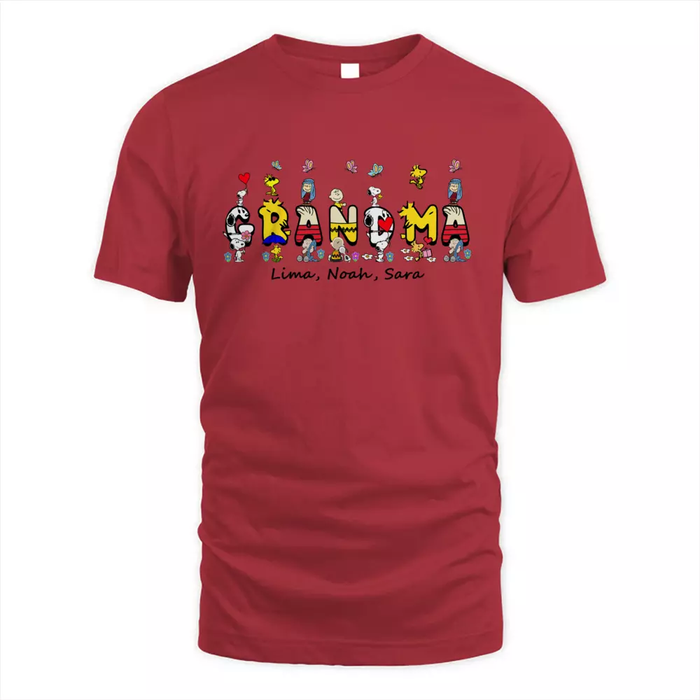 Custom Name Cute Dog With Kids